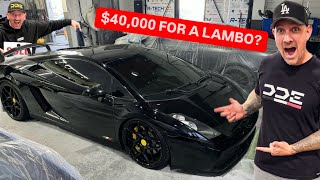 BUYING THE CHEAPEST LAMBORGHINI GALLARDO IN THE WORLD [upl. by Claude]