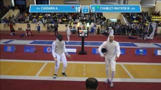 T8 CHAMLEYWATSON Miles USA  CASSARA Andrea ITA Foil men individual [upl. by Loria]