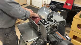 Installing the roll in the drum sander SuperMax 1632 [upl. by Bunde498]