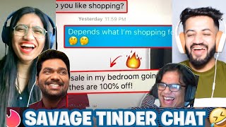 TINDER CHATS REVIEWS Feat Zakir Khan  Tanmay Bhat Reaction [upl. by Irrehc]