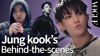 뮤지션 정국의 커버 촬영 현장 비하인드 공개🎸 Behind the scenes with Jung Kook  VOGUE MEETS [upl. by Sakmar910]