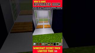 quotEasy Automatic Door Tutorial in Minecraftquot 🏠 [upl. by Fradin]