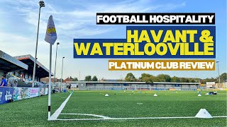 Havant amp Waterlooville FC hospitality  Platinum Club  The Padded Seat [upl. by Terese]