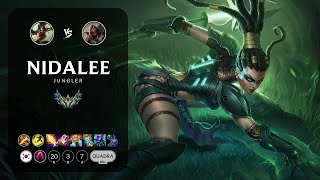 Nidalee Jungle vs Zed  KR Challenger Patch 145 [upl. by Hgielyak]