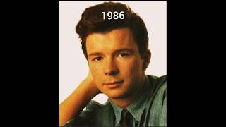 Rick Astley evolution 1986  2024 rickastley 80smusic pop rickroll flashback [upl. by Enhpad]