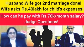 Wife Demands Rs40lakh from HusbandJudge shocked and said how can he payhighcourt [upl. by Annahsit]