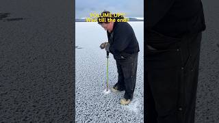 Drilling for Ice Depth Gone Wrong wildalaska [upl. by Armillas]