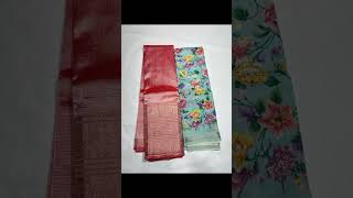 3699 mangalagiri pure handloom patt saree kanchi border contact pallu with blouse [upl. by Shaer]