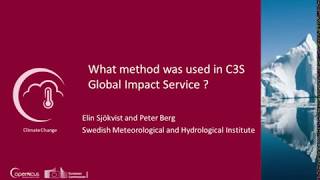 What downscaling methods were used in C3S Global Impact Service [upl. by Airam]