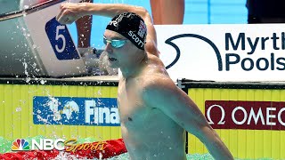 Great Britain stuns Caeleb Dressel US in 4x100m medley relay at worlds  NBC Sports [upl. by Sulohcin]