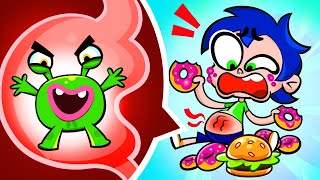 My yummy carrot vs fastfood who will win song kids junk healthy food [upl. by Veronike]