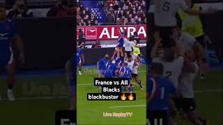 What a blockbuster France team with All Blacks Rugby 🔥🔥 allblacks france rugby [upl. by Kcirddot]