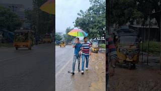 Rain☔🤣nenumeekutelusatelugucomedyfunnyviralvideoshortsreelsrainfriends999indiatrending🤣 [upl. by Elyagiba112]