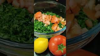 Tabouli Fast Lebanese food salad mediterranean diet ketohungryman Tabouli keto lebanesefood [upl. by Shae]