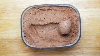 HELADO DE CHOCOLATE CASERO RECETA FÁCIL ¡SOLO 3 INGREDIENTES [upl. by Tiler]