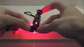 100mW 650nm Red Laser Burning [upl. by Ocirema]