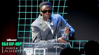 Joey Bada Accepts The Impact Award  RampB HipHop Power Players 2024 [upl. by Elgna]