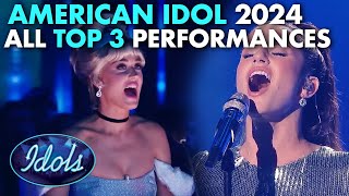 ALL AMERICAN IDOL TOP 3 PERFORMANCES 2024  Idols Global [upl. by Auliffe]