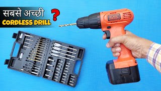 Black amp Decker Cordless Drill Driver With Testing  Best 12 Volt Cordless Drill Machine in India [upl. by Raphael]