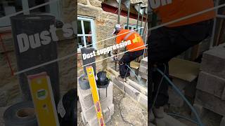 Dust suppression masonry cutting saw bricklayer [upl. by Maxy]