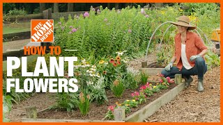 How to Plant Flowers  Gardening Tips and Projects  The Home Depot [upl. by Ahsakal258]