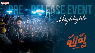 Pushpa Pre Release Event Highlights  Allu Arjun  Rashmika Mandanna  Samantha  Sukumar  DSP [upl. by Antonina290]