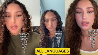 12345678 TikTok Viral Challenge All Languages [upl. by Elrod]