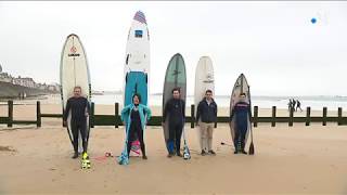 Côte nord de la Bretagne  en mode stand up paddle board [upl. by Greenstein]