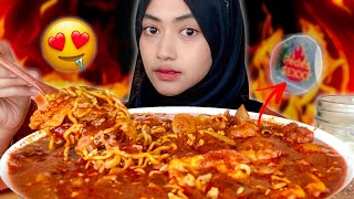 PEDESNYA BIKIN KELIYENGAN🥵🔥  MUKBANG SEBLAK JELETET MURNI LEVEL TERPEDAS  MUKBANG ASMR [upl. by Hartill]