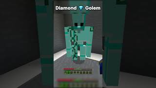 Help me Diamond 💎 Golem minecraft shorts [upl. by Crescen]