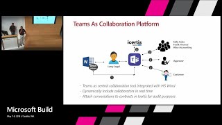 Expediting Contract Negotiation in Icertis Using Microsoft Teams  Build 2018 [upl. by Enerod]