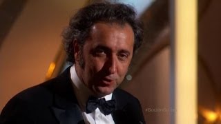 Sorrentino trionfa ai Golden Globes con La grande bellezza [upl. by Arihs]