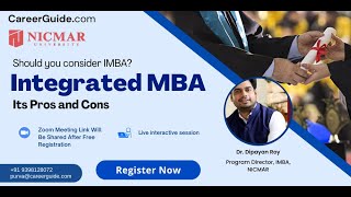 Integrated MBA  Its Pros and Cons [upl. by Audie]