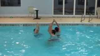 Provo Utah champion BYU students Synchronized swimming [upl. by Aihseyn]