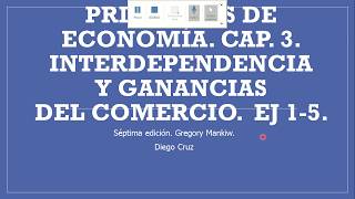 Capítulo 3 Interdependencia y ganancias del comercio Gregory Mankiw [upl. by Pylle]