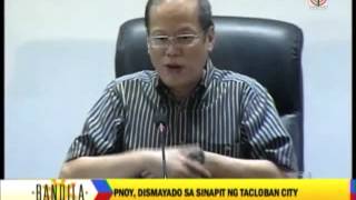 Tacloban devastation dismays PNoy [upl. by Sinnod407]