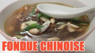 Recette fondue chinoise avec son bouillon de légumes et accompagnement [upl. by Ennairod]