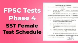 FPSC SST Female Test Schedule  Best Book for FPSC SST Test Preparation [upl. by Granny]