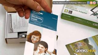 150Mbps Wireless PCI Express Adapter TLWN781ND  TPLink  Unboxing by wwwgeekshivecom [upl. by Assiram]