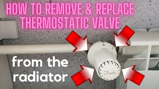 How to remove and replace THERMOSTATIC VALVE from the radiator heating battery [upl. by Hardunn893]