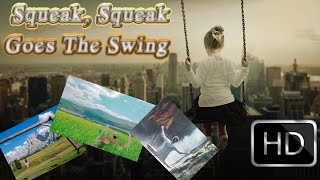 Squeaky Swing Set Sounds  Virtual 3 HOURS Full HD [upl. by Auhoj]