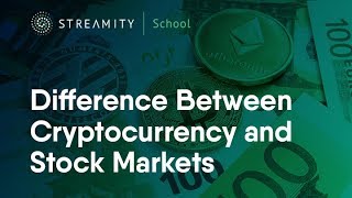 Difference Between Cryptocurrency and Stock Markets [upl. by Carrillo131]