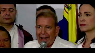 🚨venezuela  Edmundo Gonzálezquot quotEsto no es un fraude más es desconocer la SOBERANIA POPULARquot [upl. by Tuppeny664]