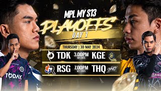 ENG MPL MY Season 13 PLAYOFFS Day 1 [upl. by Vowel637]