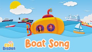 Boat Song  Learn about Boats with Chef Bisous  Educational Songs for Toddlers and Preschoolers [upl. by Navannod]