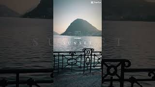 “Ricarica visiva”🌅 sunset sunsetview sunsetlovers sunsetpainting lugano svizzera viralshort [upl. by Beitz]