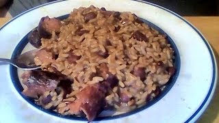 Zatarains red beans amp rice with Johnsonville andouille sausage [upl. by Asatan]