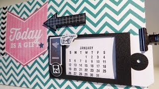 Cómo hacer un calendario Tutorial  CON P DE PAPEL [upl. by Merce324]