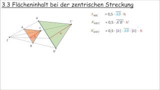 33 Flächeninhalt bei der zentrischen Streckung [upl. by Lakim]