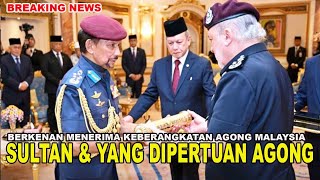 KDYMM SULTAN HASSANAL BOLKIAH BERKENAN MENERIMA MENGHADAP YANG DIPERTUAN AGONG MALAYSIA [upl. by Retsof836]